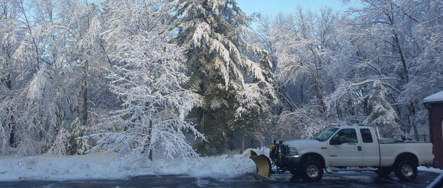 Snow plowing in NH